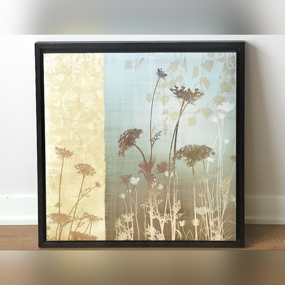 Floral Wall Art with Black Frame